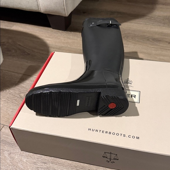 Hunter Glossy Black Rain Boots - Picture 2 of 5